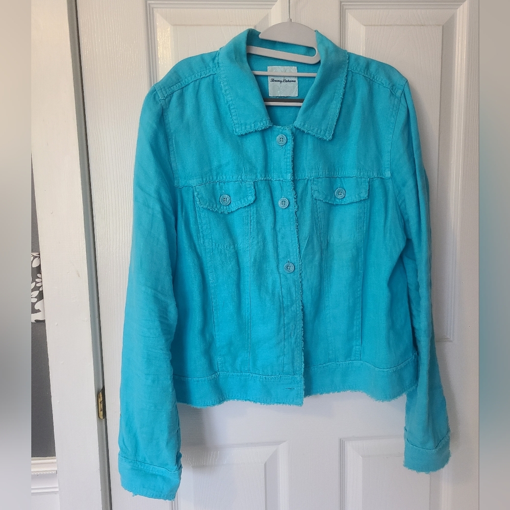 Tommy Bahama Women's Blue Denim Jacket